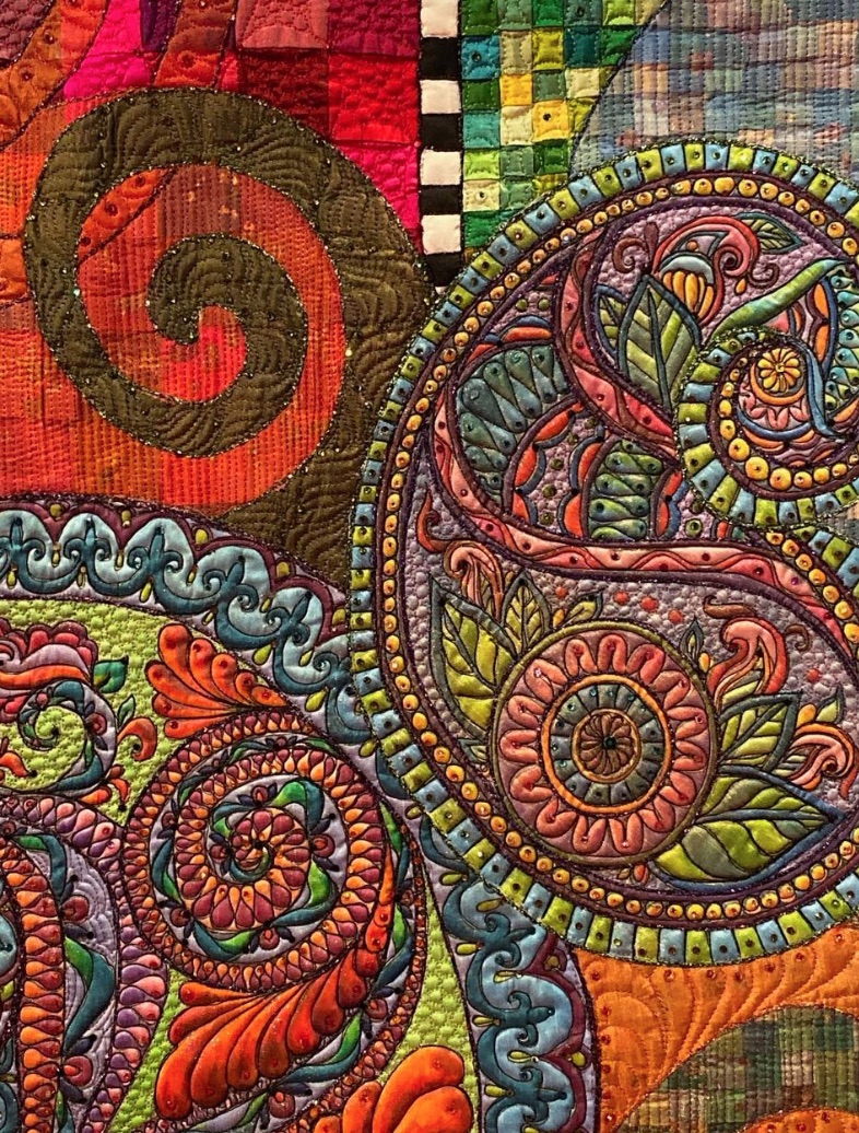 "Boteh Symphony" by Claudia Pfeil - Close Up